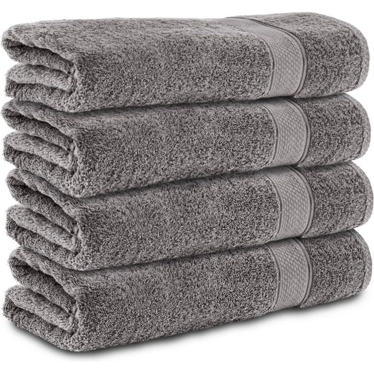 Komfortec Badetücher 100% Baumwolle, 470 g/m², Frottee (4-St), Handtücher 70x140 cm Set, Weich – Bild 5