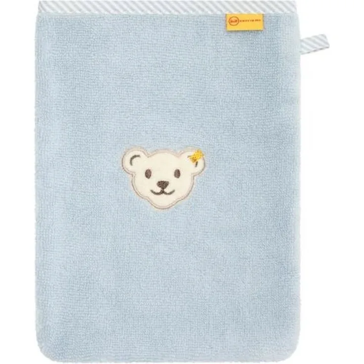 Steiff Waschlappen Steiff Waschlappen hellblau
