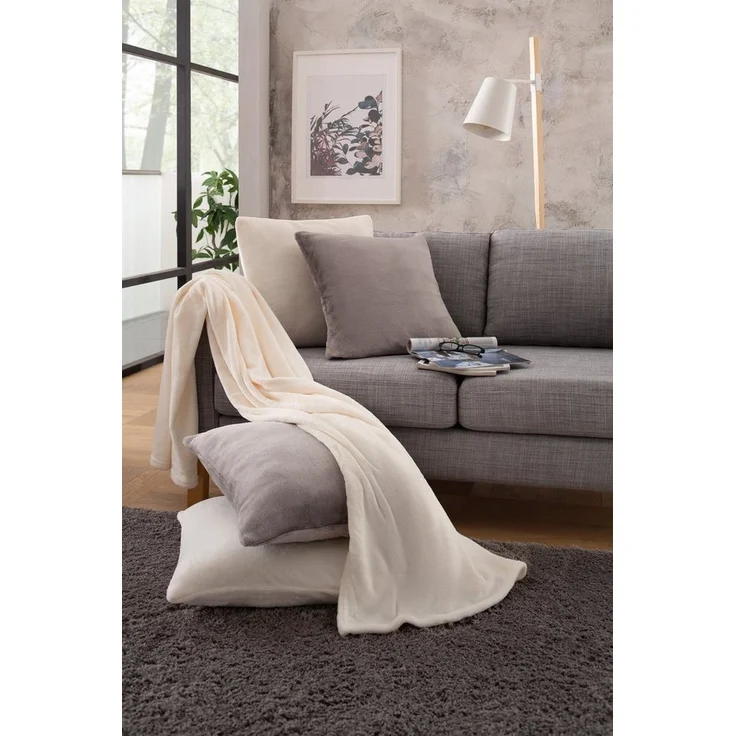 OTTO home Dekokissen Jil, aus super weichem Kuschelfleece, Kissenhüllen ohne Füllung, 2 Stück – Bild 3
