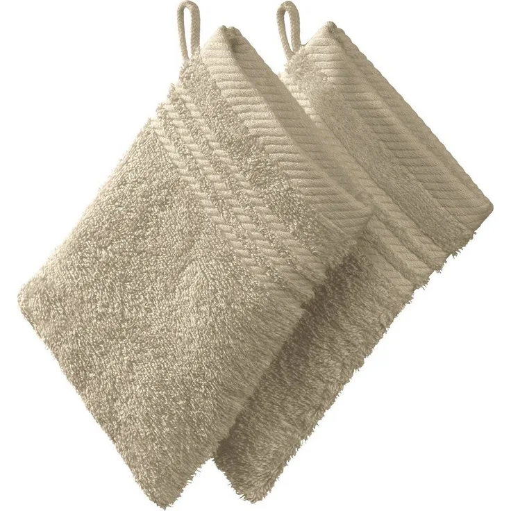 REDBEST Waschhandschuh Waschhandschuh 2er-Pack, Frottier (2-St), Walk-Frottier Uni