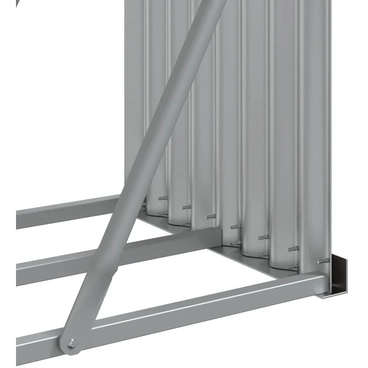 vidaXL Kaminholzunterstand Anthrazit 180x45x100 cm Verzinkter Stahl 364564 – Bild 7
