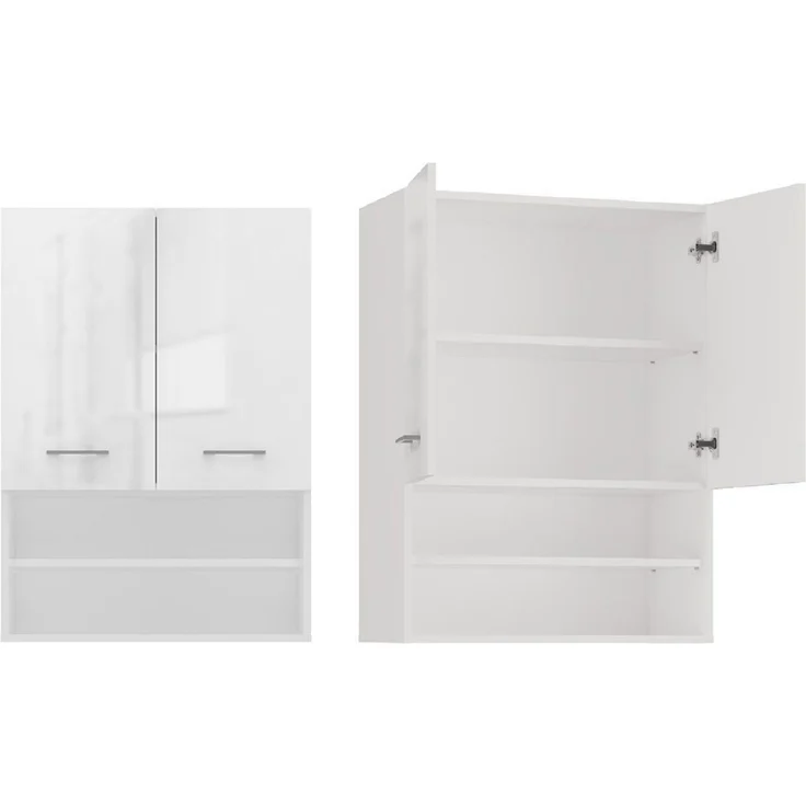ibonto HÄNGESCHRANK WEISS 64x90x30cm (H 90 x T 30 x B 64 cm) – Bild 7
