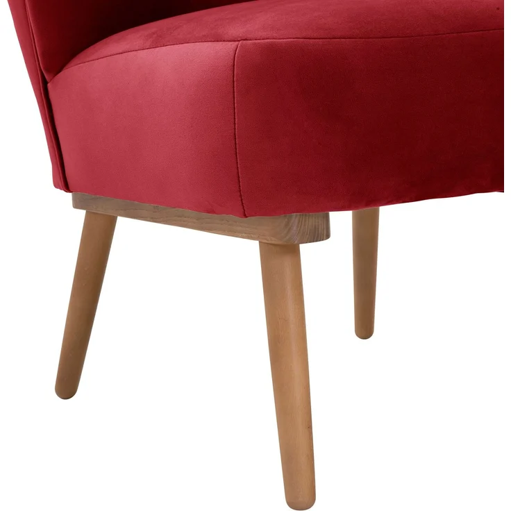 Cocktailsessel Kayra Samtvelours rot – Bild 5