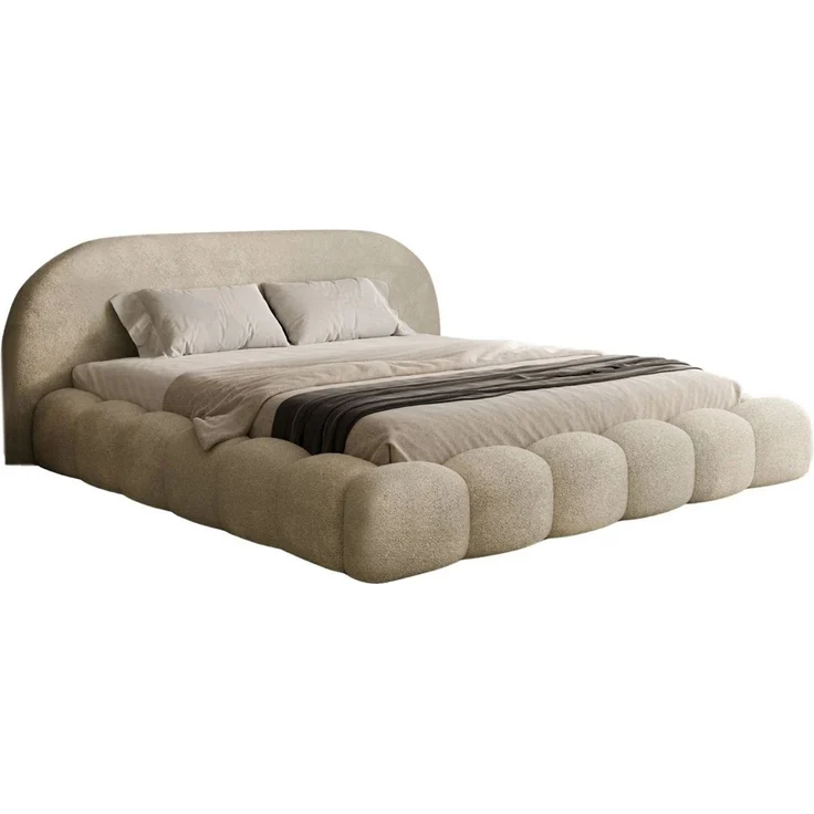 Compleo Polsterbett OMBIS, Wolkenbett mit Bettkasten und Lattenrost, Designer-Bett, MADE IN EU – Bild 3