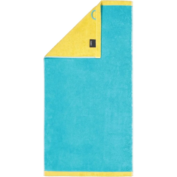 Cawö Handtücher Lifestyle Splash Doubleface|Seiflappen 30x30 cm| türkis-apricot – Bild 1