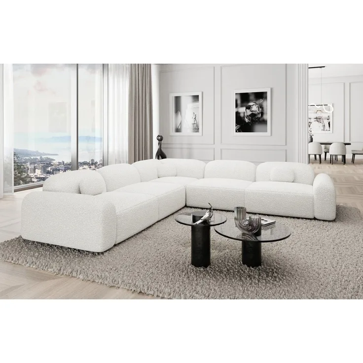Sofa Dreams Ecksofa Stoff Eckcouch Polstersofa Luxus Eck Couch Barcelona L Form, Loungesofa