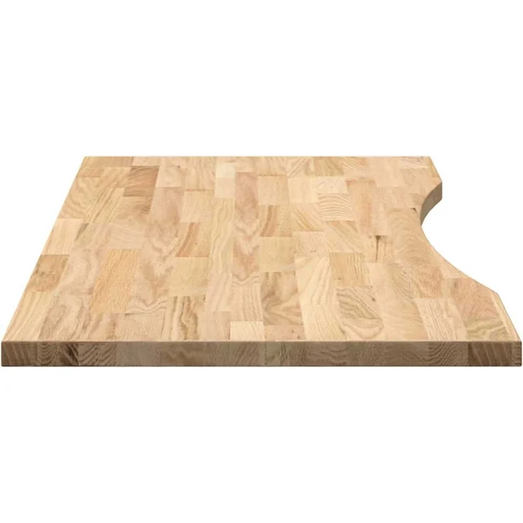 vidaXL Schreibtischplatte Unbehandelt 100x50x2,5 cm Massivholz Eiche 4009008 – Bild 6