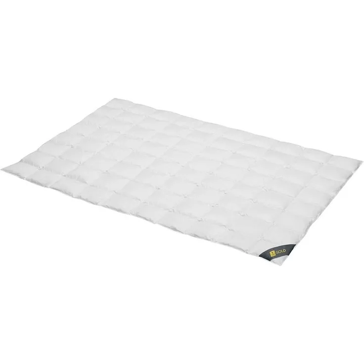 Spessarttraum Daunendecke Gold extra leicht, Füllung: 100% Daunen|200x200 cm