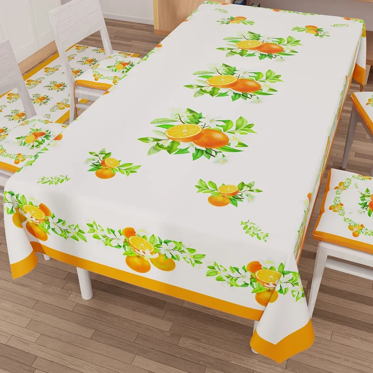 PETTI Artigiani Italiani - Tischdecke, schmutzabweisend, rechteckig, für Küche, Muster, gemischte Früchte, 01 x 12 Sitzer (140 x 240 cm), 100% Made in Italy – Bild 1