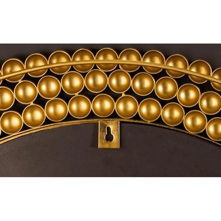 riess-ambiente Wandspiegel PEARLS Ø75cm gold (Einzelartikel, 1-St), Flur · Metall · Rahmen · rund · dekorativ · Schlafzimmer · Design – Bild 5