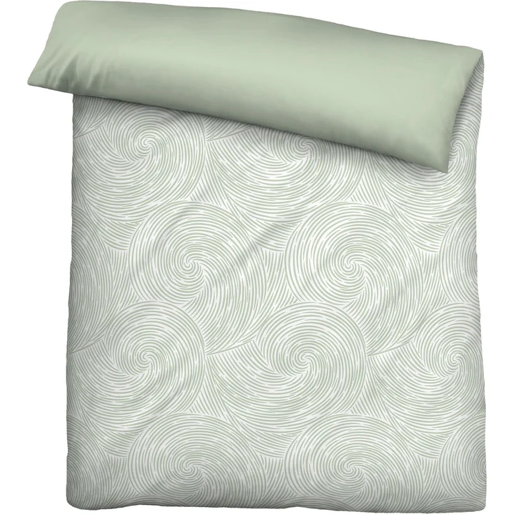 biberna Tencel Bettwäsche 0474495 STRUDEL, salbei, 1x 135x200 cm + 1x 80x80 cm – Bild 2