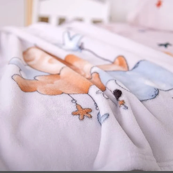Baby Best Kuscheldecke Moon & Stars, 75 x 100 cm, flauschige Microfaser-Fleece Decke, schadstoffgeprüft nach Oeko-Tex Standard 100 – Bild 7