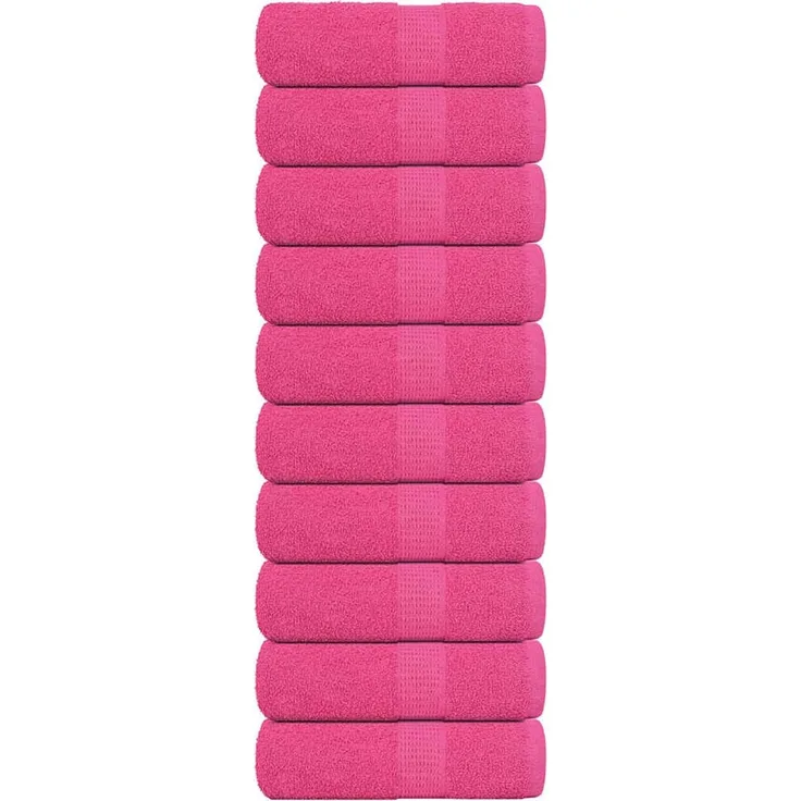 vidaXL Waschtücher FROGN 10 Stk. Rosa 30x30 cm 360 g/m² 137042