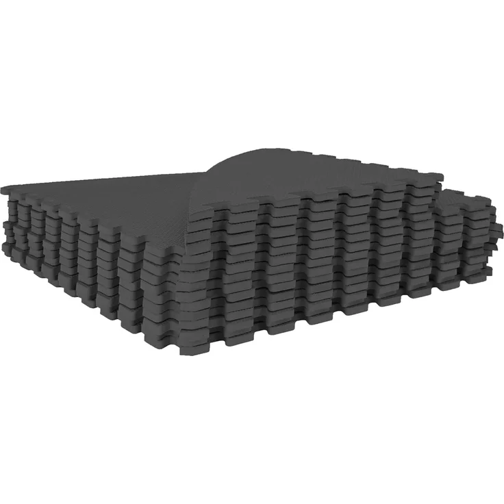 vidaXL Pool Bodenschutzmatte 16 stk. Ø 235 cm Rund EVA-Schaum Schwarz 42042633 – Bild 3