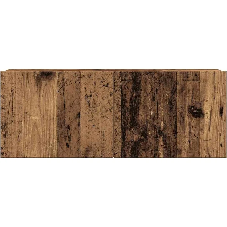 vidaXL 4-tlg. TV-Schrank-Set Wandmontage Altholz-Optik Holzwerkstoff 3329155 – Bild 4
