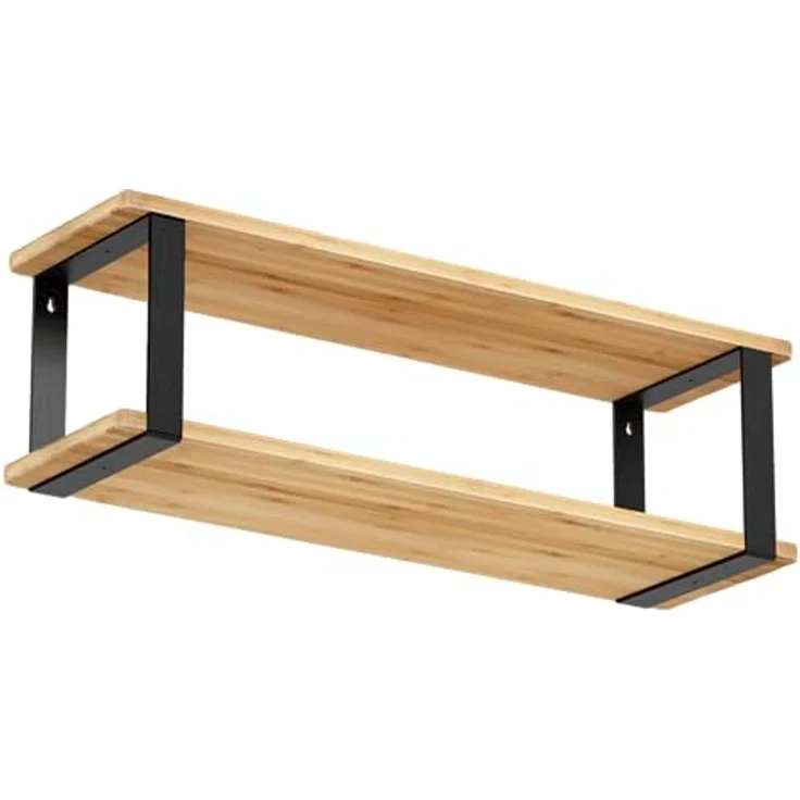 Alberts Regalträger, Schwarz, Metall, 3x18x18 cm, für Wandregale im Wohnzimmer – Bild 3