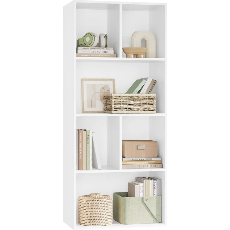 Bücherregal mit 6 Fächern Modell Kuep weiß