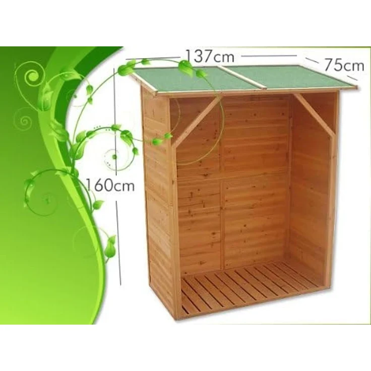 XXL HOLZ Kaminholzregal Brennholzregal Kaminholz Brennholz Regal Unterstand – Bild 7