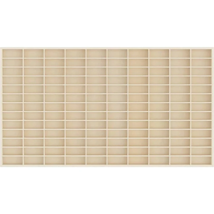 vidaXL Wanddisplay-Case mit Regal Beige 98 x 4,5 x 55 cm Holzwerkstoff 42015608 – Bild 5