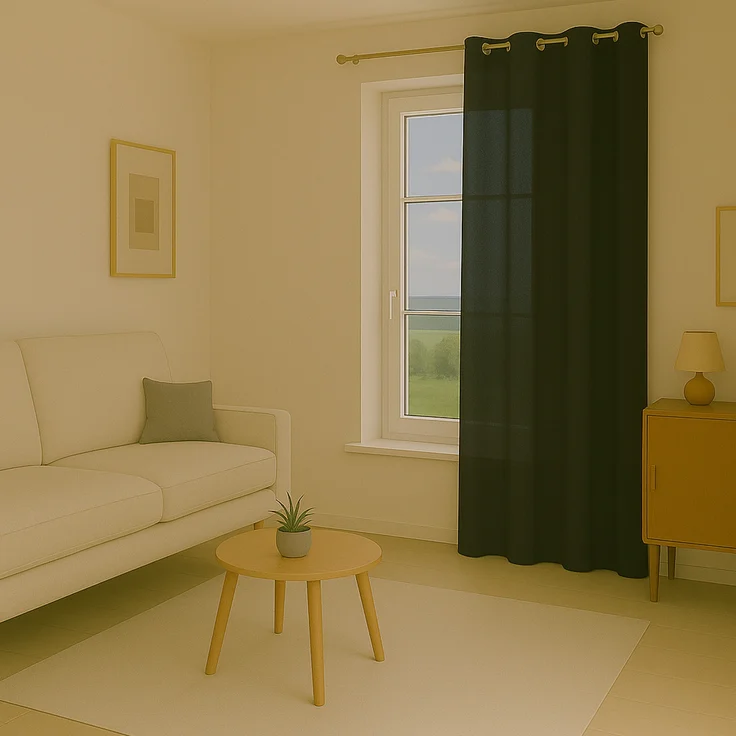 Bestlivings Blickdichte, Gardine mit Ösen, in vielen Größen und Farben Schwarz 140x175 cm – Bild 5