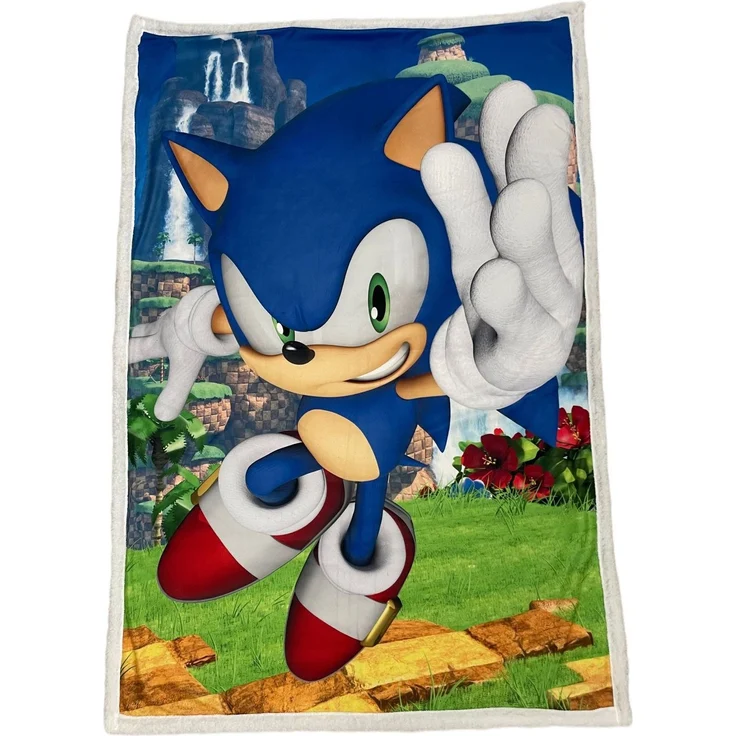 Sonic Sherpa-Kuscheldecke – Perfekte Wärme für kalte Tage, 150 x 100 cm – Bild 1