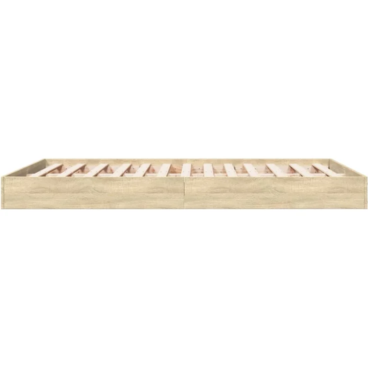 vidaXL Bettgestell ohne Matratze Sonoma-Eiche 120x200 cm Holzwerkstoff 842030 – Bild 5