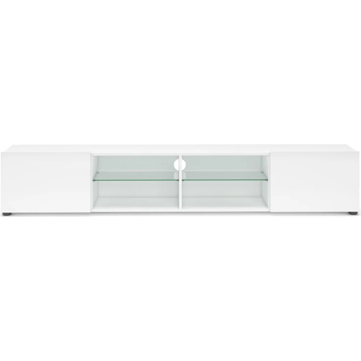 Lowboard >Mister< in weiss, Lack Hochglanz - 225x40x38cm (BxHxT) – Bild 3