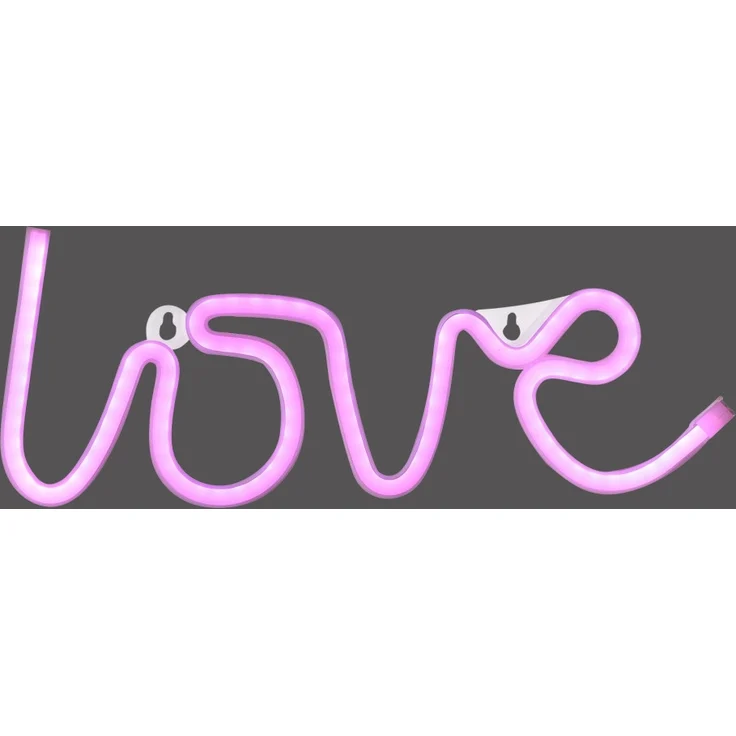 Just light LED Dekoleuchte Love 12,5 x 2 x 34,5 cm – Bild 3