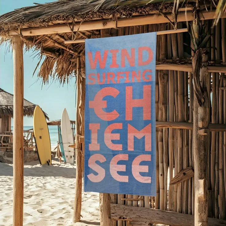 Chiemsee Strandtuch, Badetuch, Sporttuch, Strandlaken 90x180 cm