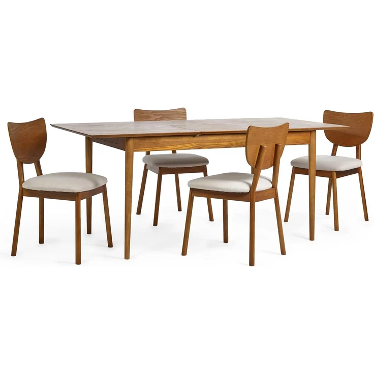 Julian Bowen Lowry Ausziehbarer Esstisch mit 2 Schubladen, Holz, Kirschesche, H 78 x B 180 x T 90 cm, Cherry Ash – Bild 7