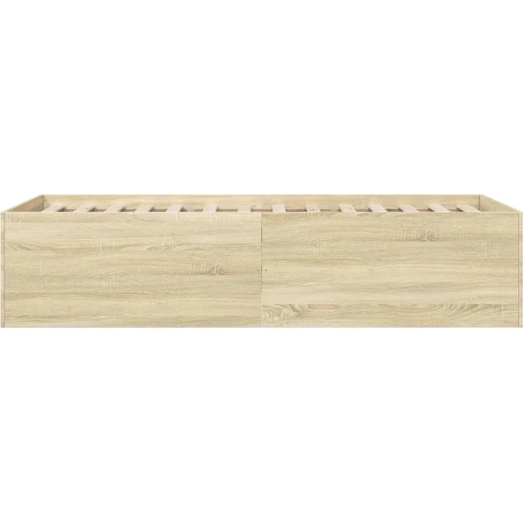 vidaXL Bettgestell Sonoma-Eiche 90x190 cm Holzwerkstoff 3280974 – Bild 5
