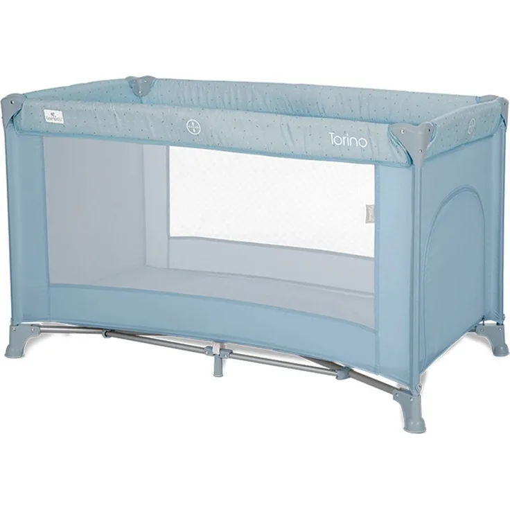 Lorelli Reisebett Torino Laufstall seitlicher Eingang, Tragetasche, Faltmatratze blau