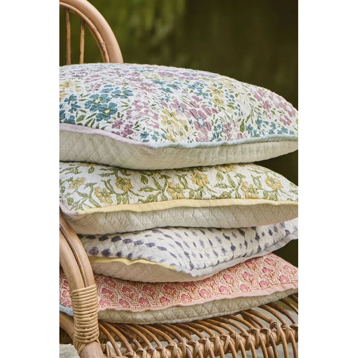 Ib Laursen - Kissenbezug Kissenhülle 50x50cm Baumwolle Bunt Blumenmuster 6894-00 – Bild 3