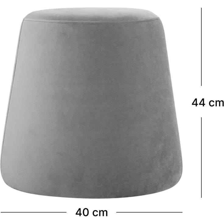 Hanah Home 'Broch - Dark Blue' Pouffe, Dunkelblau, 40 x 44 x 40 cm – Bild 6