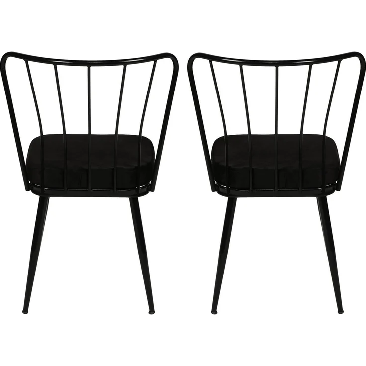 Skye Decor 'Yıldız 943 V2' Stuhlset (2-teilig), Schwarz, 43 x 82 x 42 cm – Bild 3