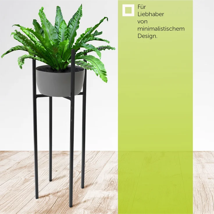 KADAX Blumenständer, Blumenständer aus Metall für das Wohnzimmer, 67 cm – Bild 5