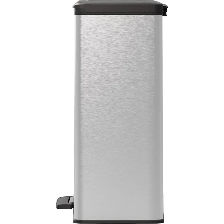 Curver Tretmülleimer Deco Rechteckig 65L Silbern 443822 – Bild 4