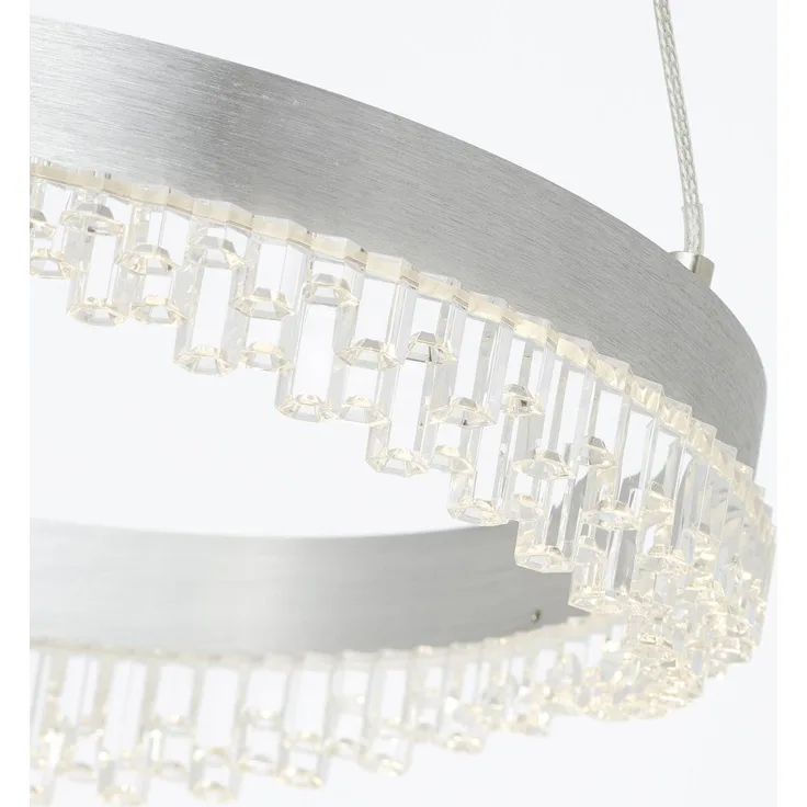 Brilliant LED-Hängeleuchte Aurora, Aluminium, Ø 30 cm, CCT Lichttemperatur