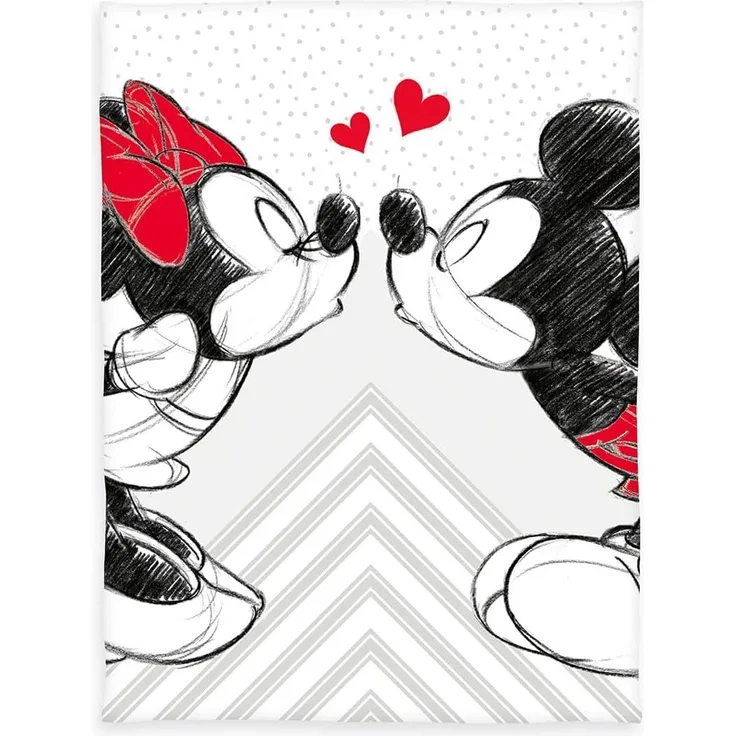 Mickey & Minnie Fleecedecke - 150x200 cm