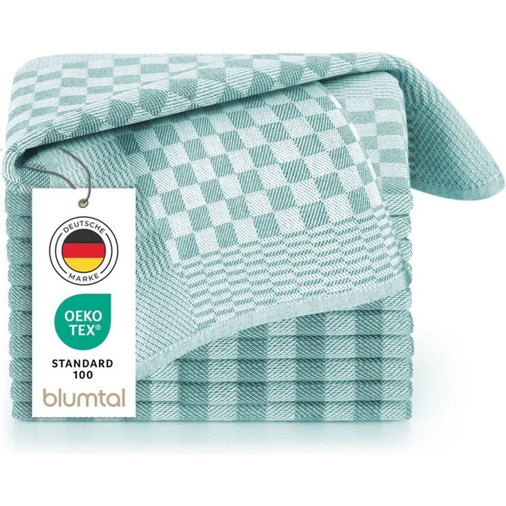Blumtal Geschirrtuch Premium Geschirrhandtücher in 50 x 70 cm, (Set, 10-tlg, 5, 10 oder 20 Geschirrtücher), 100% Baumwolle, Oeko-TEX® Zertifiziert – Bild 1