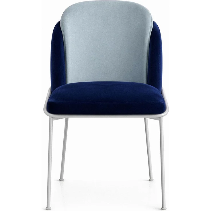 Skye Decor 'Dore 182 V2' Stuhlset (2-teilig), Dunkelblau / Weiß, 54 x 86 x 55 cm – Bild 2