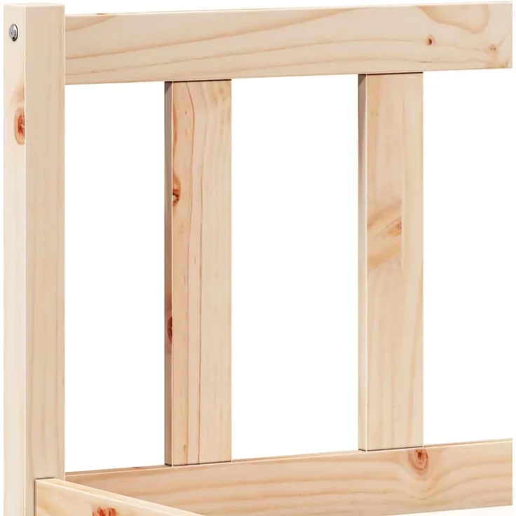vidaXL Massivholzbett Extra Lang ohne Matratze 180x220 Kiefernholz 852452 – Bild 7