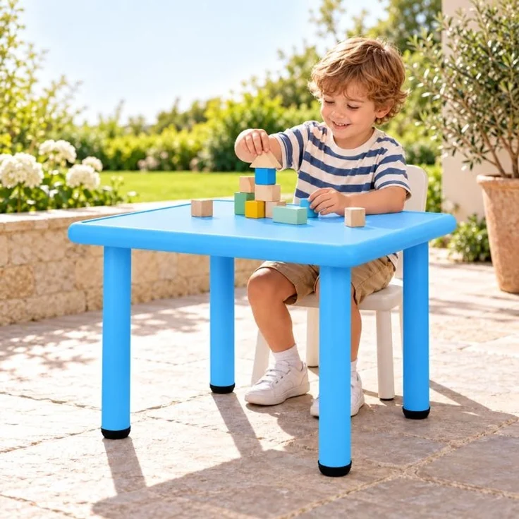 Relaxdays Kindertisch Indoor & Outdoor – Bild 5
