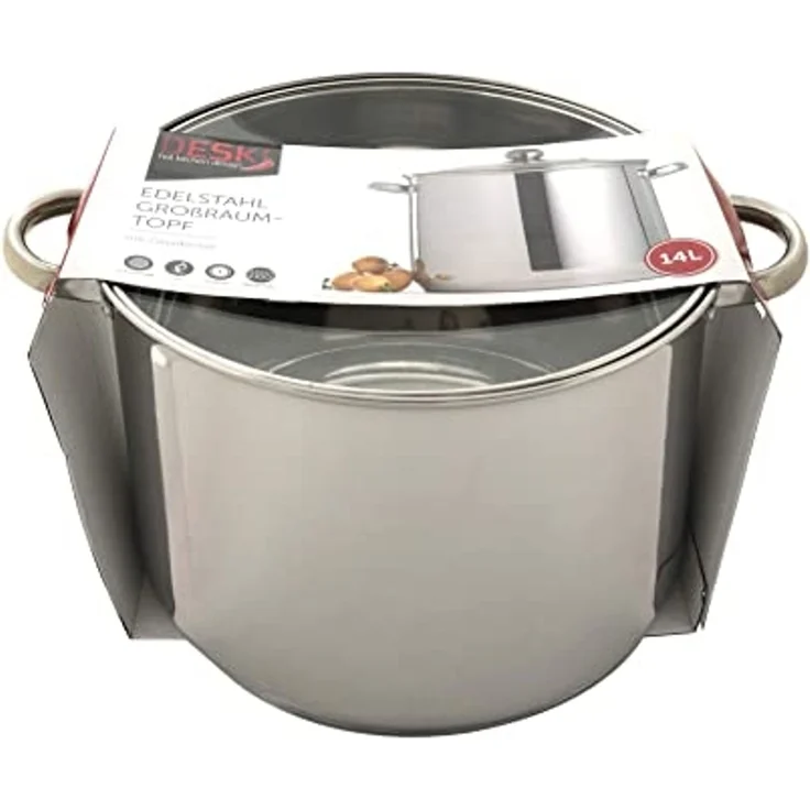 DESKI Großraumtopf 14 Ltr. Ø 28 cm mit Glasdeckel 613-401544 – Bild 7