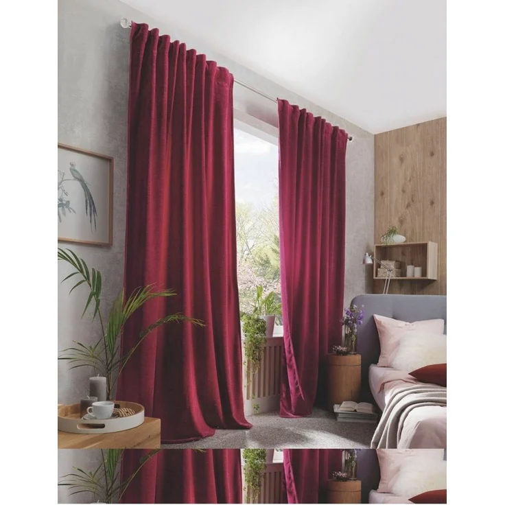 Home Basics Vorhang WOLLY, Multifunktionsband (1 St), abdunkelnd, Chenille – Bild 5