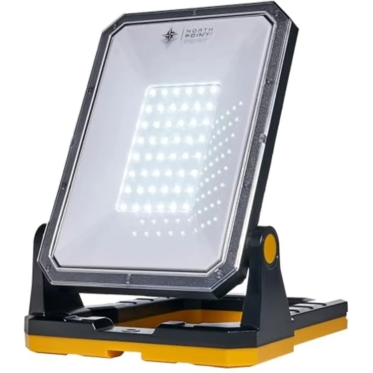 Northpoint LED Baustrahler Akku Arbeitsstrahler 3000lm dimmbar 30W kompatibel mit 7 Akkusystemen
