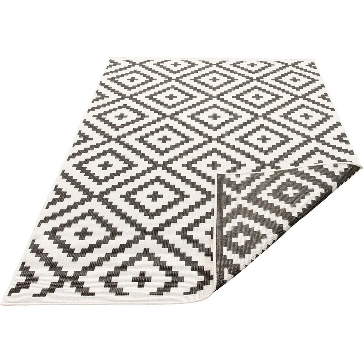 OTTO home Teppich Ronda Wendeteppich, rechteckig, Höhe: 5 mm, Sisal-Optik, Flachgewebe, In- und Outdoor, geometrisches Boho Design – Bild 3