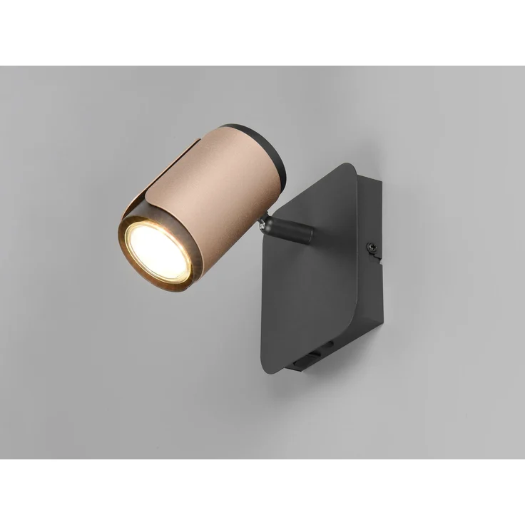 Trio Spot Gillan GU10 schwarz coffee – Bild 1