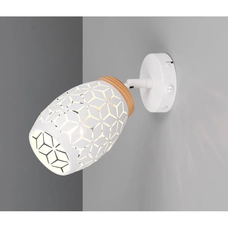 Trio Wandlampe 1er Spot Spot Bidar Ø 12 x 27 cm weiß matt