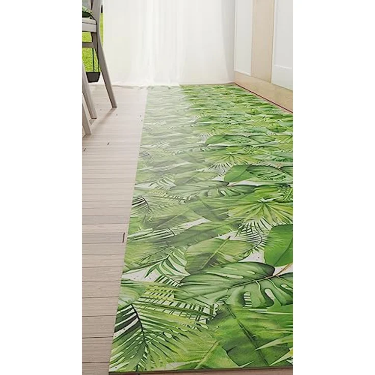 PETTI Artigiani Italiani - Teppich für Küche, rutschfest, waschbar, Läufer für Küche, Teppich, Küchenläufer, 52 x 180 cm, Design Tropical 05, 100% Made in Italy – Bild 5